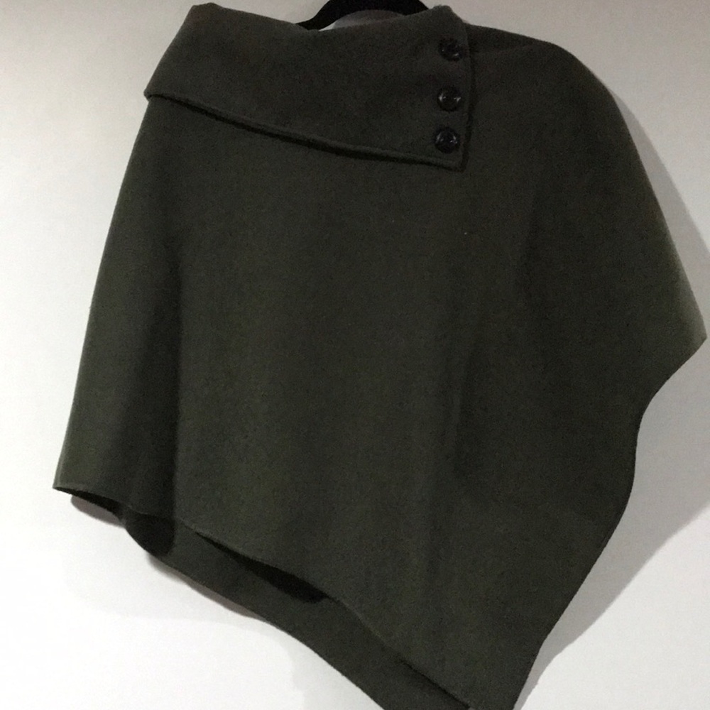 Military green poncho